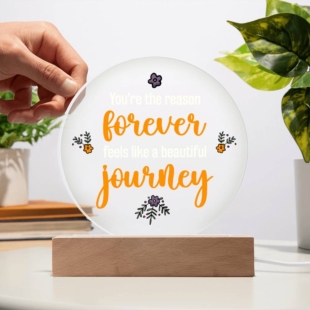 Circle Acrylic Plaque - A Beautiful Journey