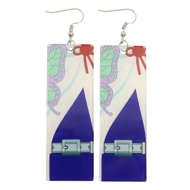 Acrylic Tanjiro Earrings