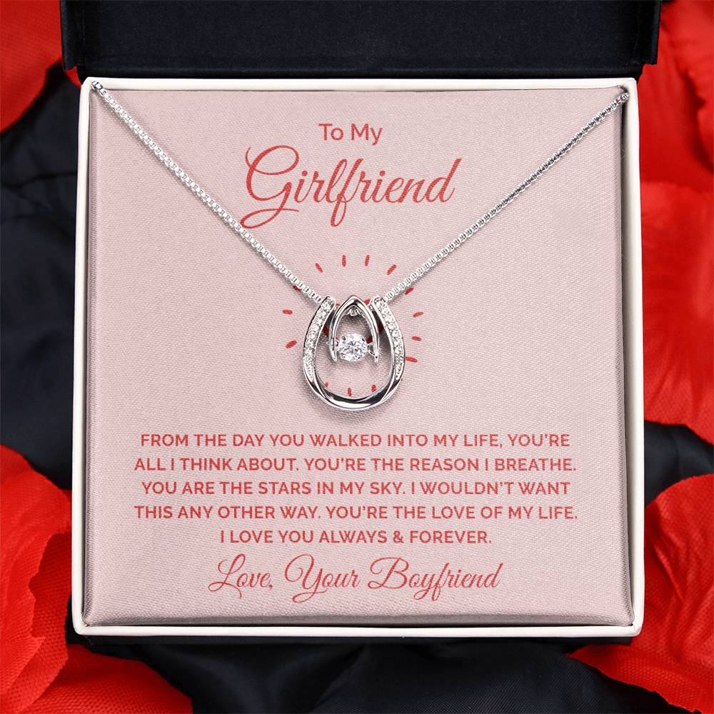 Lucky In Love Necklace - From The Day You Walked Into My Life