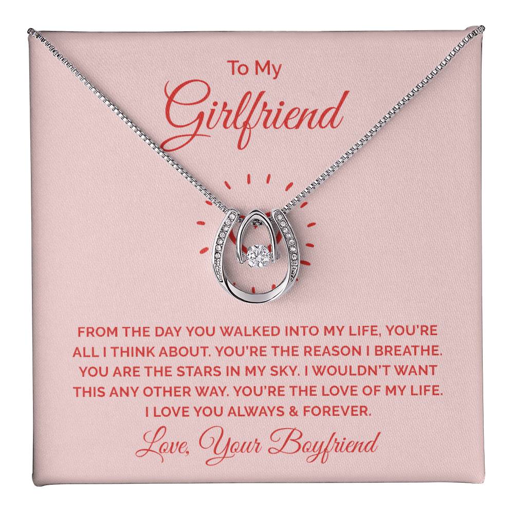 Lucky In Love Necklace - From The Day You Walked Into My Life