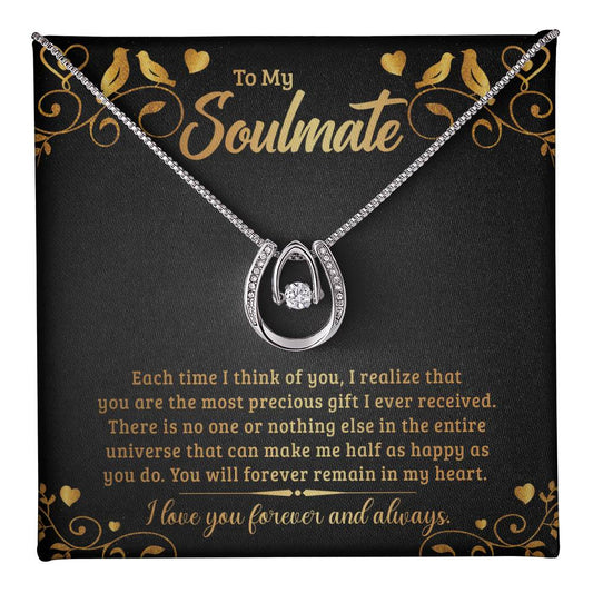 Lucky In Love Necklace - Each Time I Think Of You