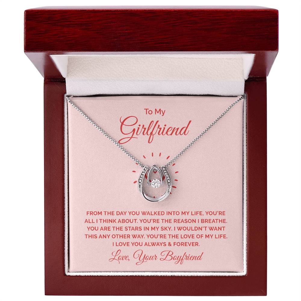 Lucky In Love Necklace - From The Day You Walked Into My Life