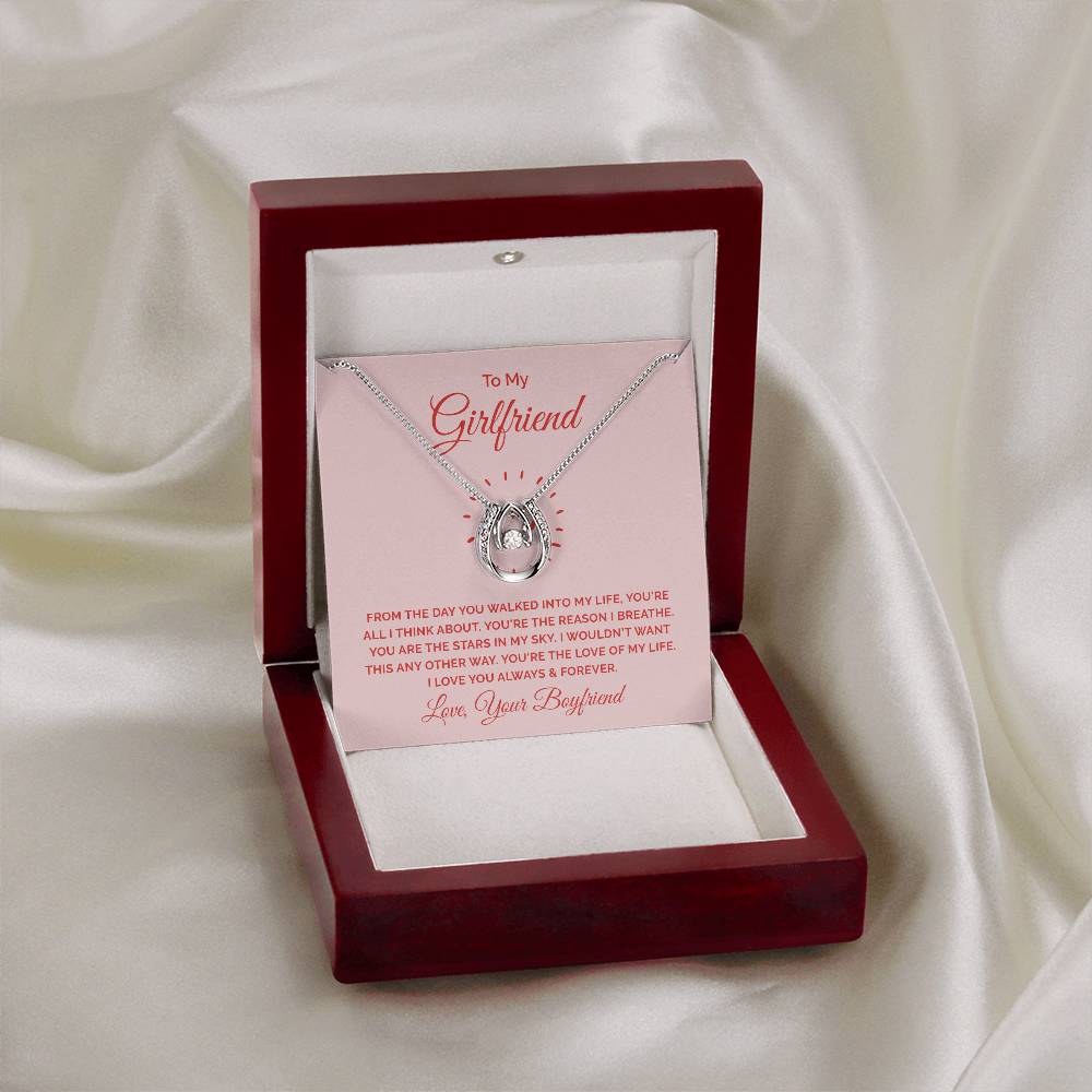 Lucky In Love Necklace - From The Day You Walked Into My Life