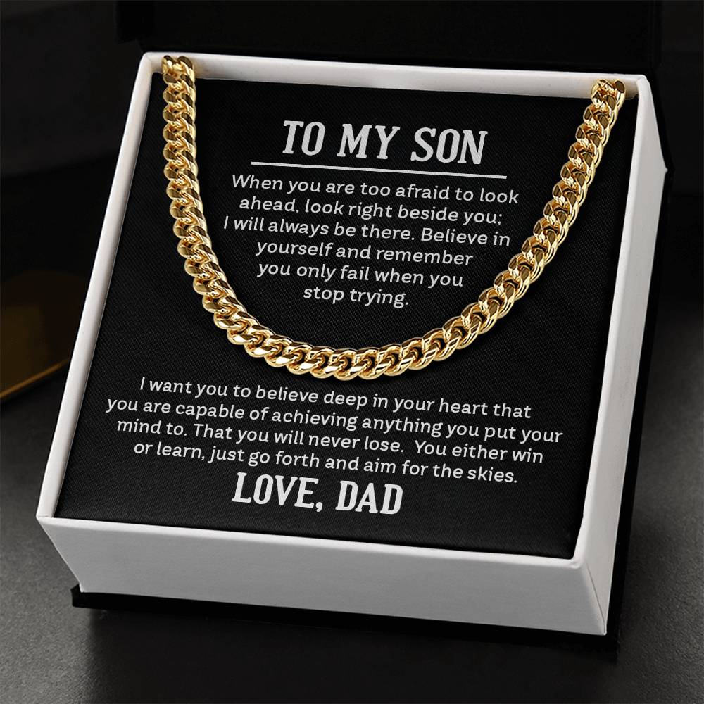 Chain Necklace for Son From Dad