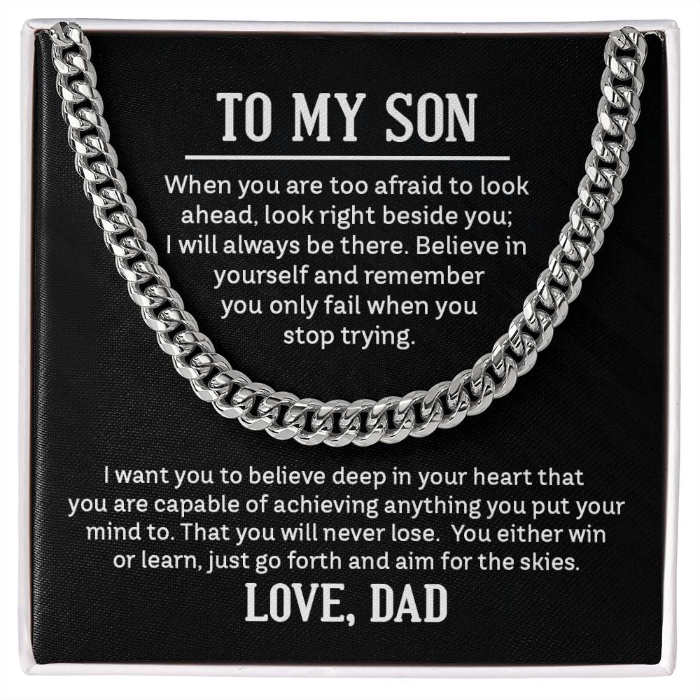 Chain Necklace for Son From Dad