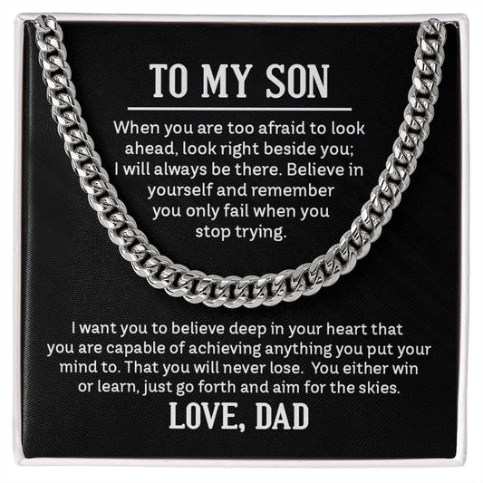 Chain Necklace for Son From Dad