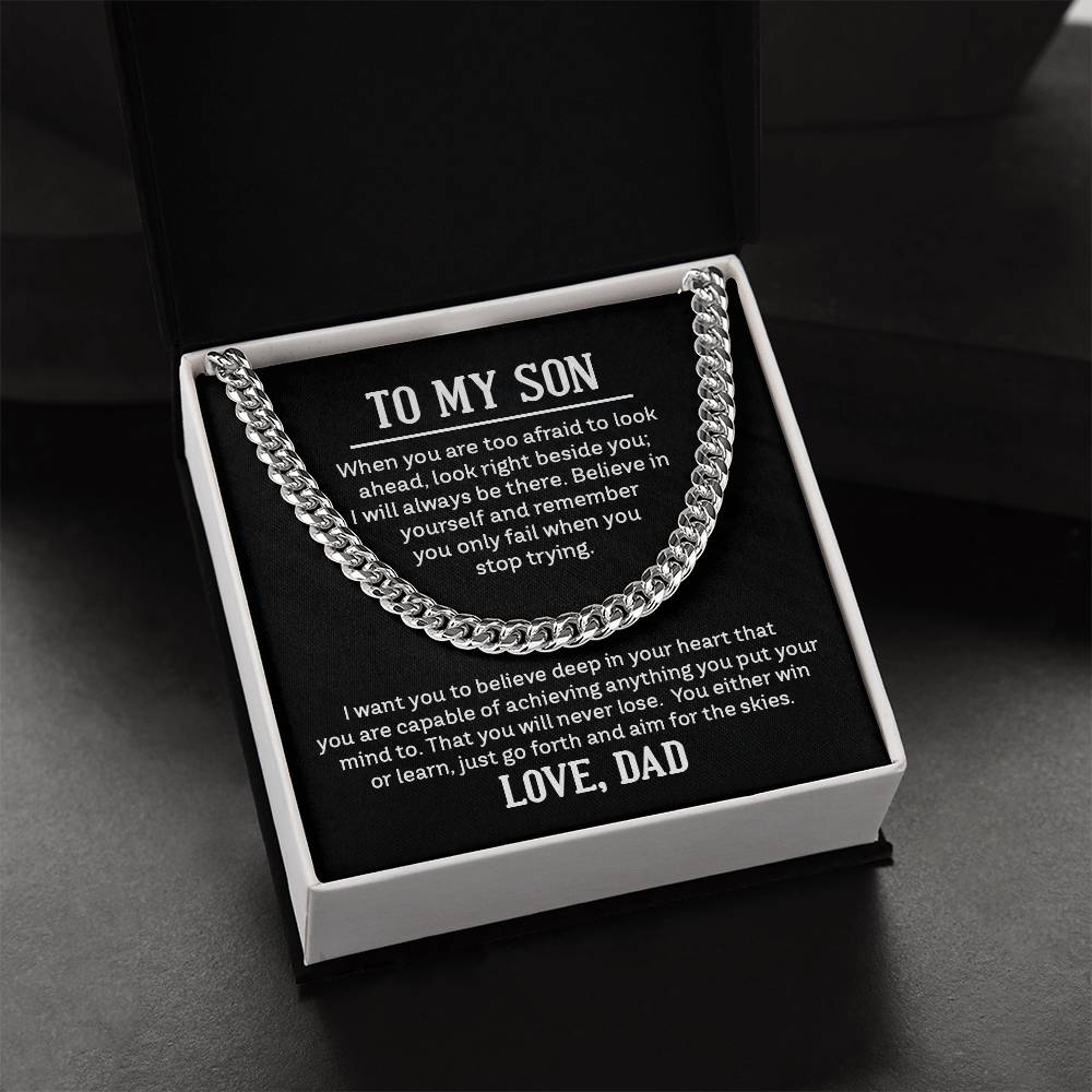 Chain Necklace for Son From Dad