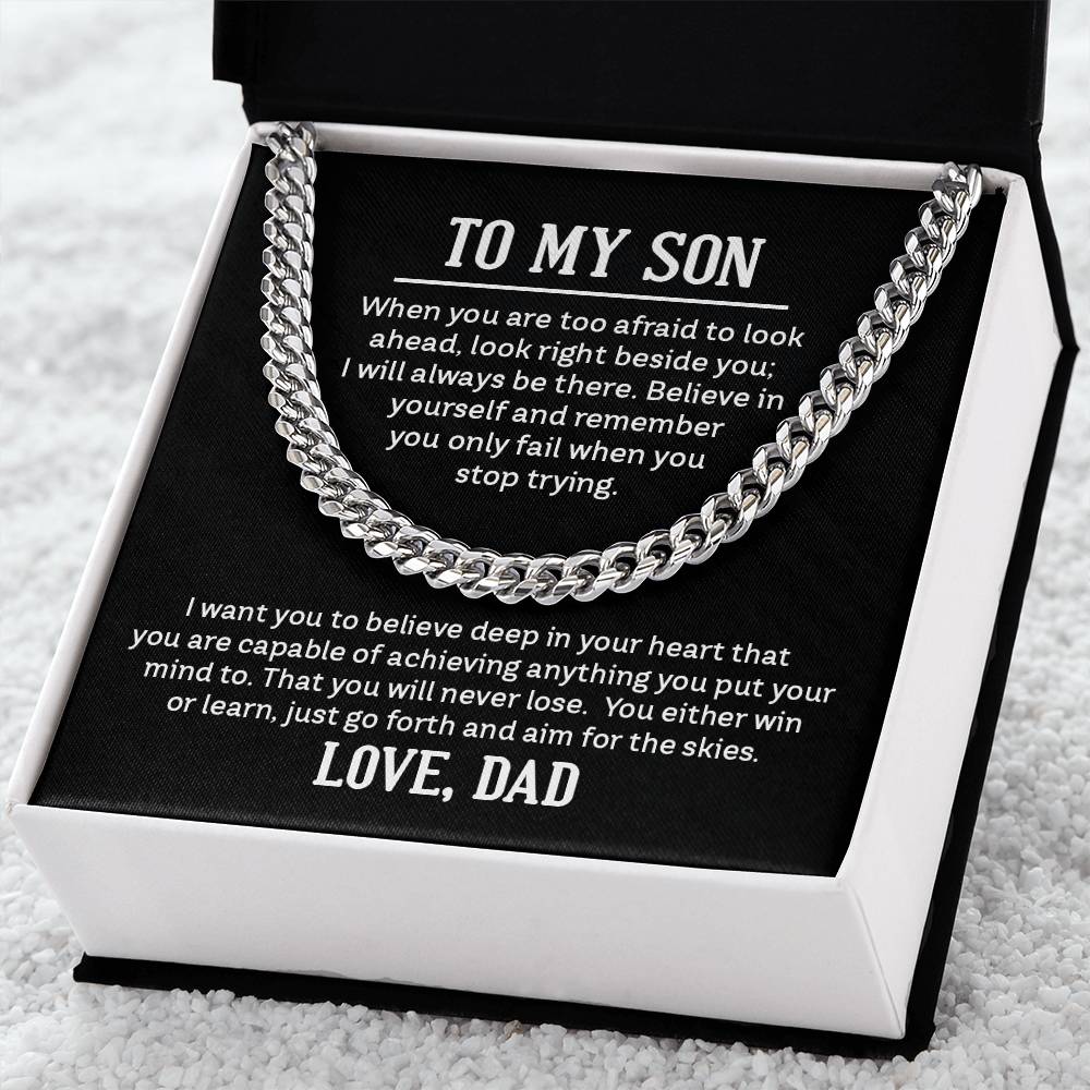 Chain Necklace for Son From Dad