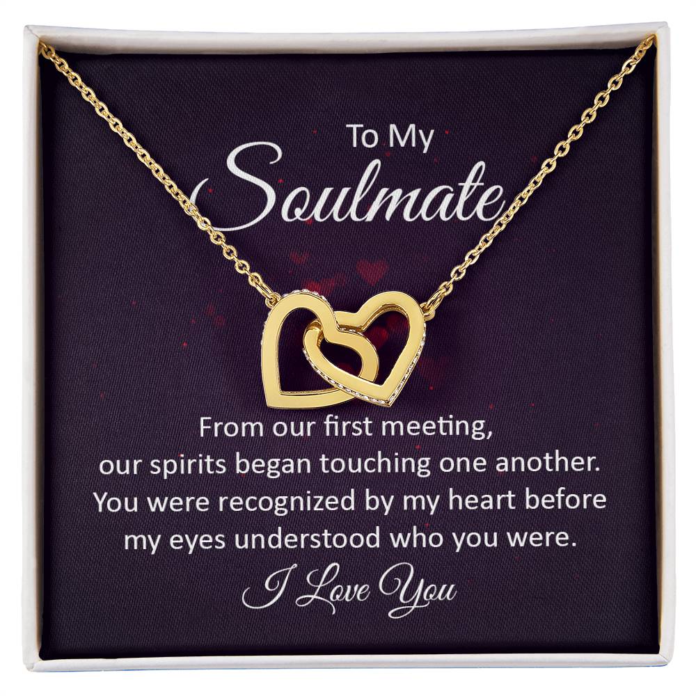 Interlocking Hearts Necklace - From Our First Meeting