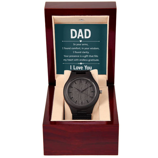 Wooden Watch - For Dad In Your Arms