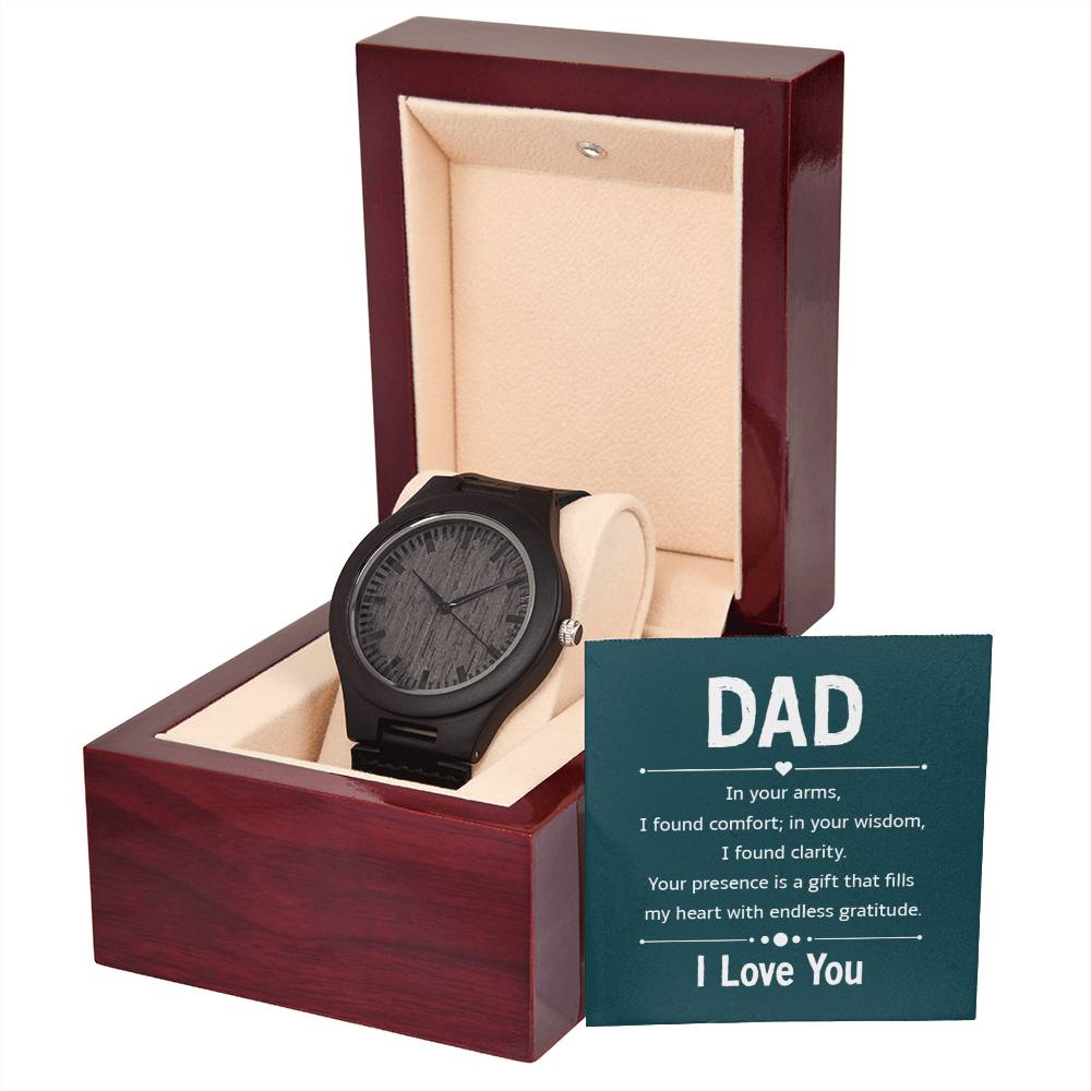 Wooden Watch - For Dad In Your Arms