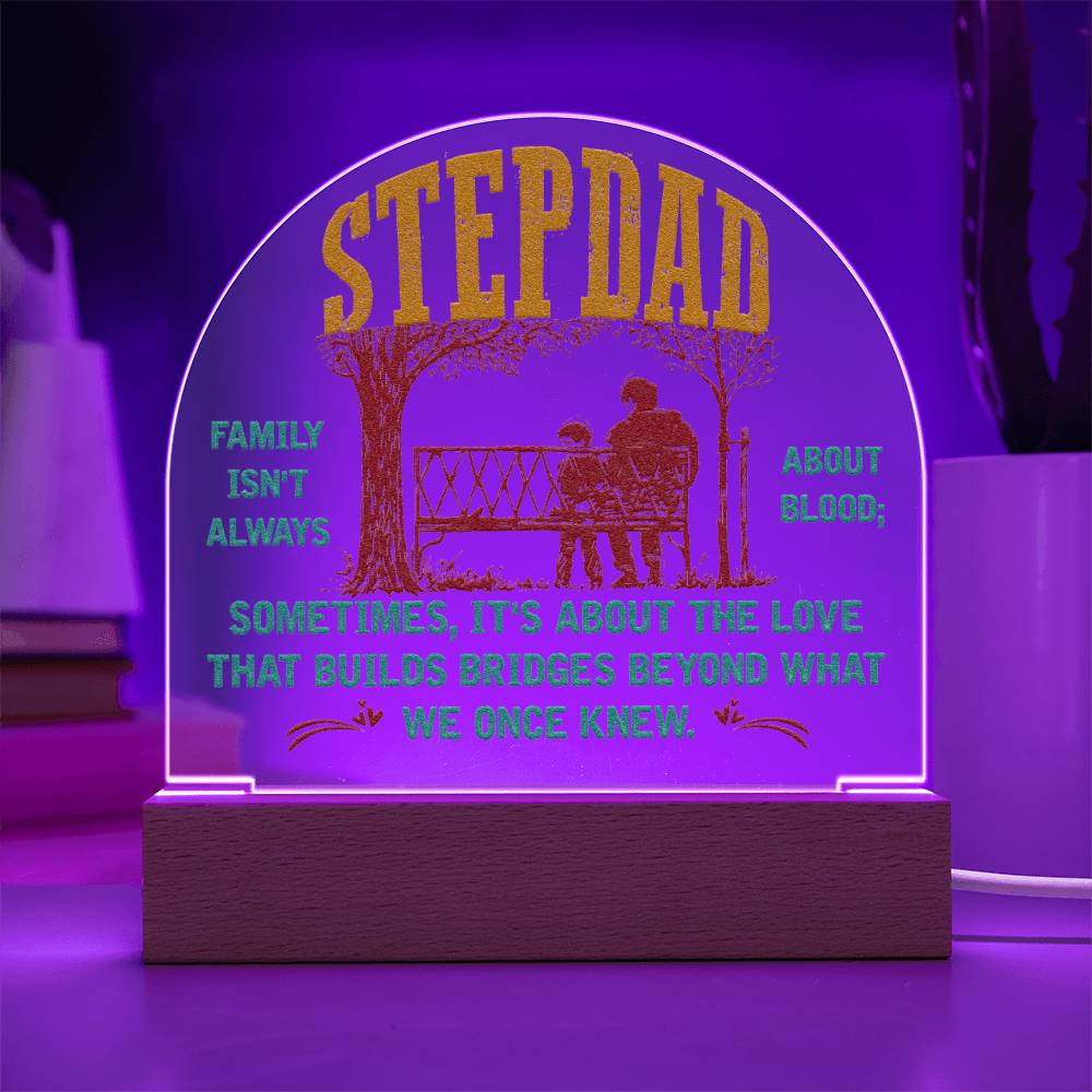 Dome Acrylic Plaque - Stepdad