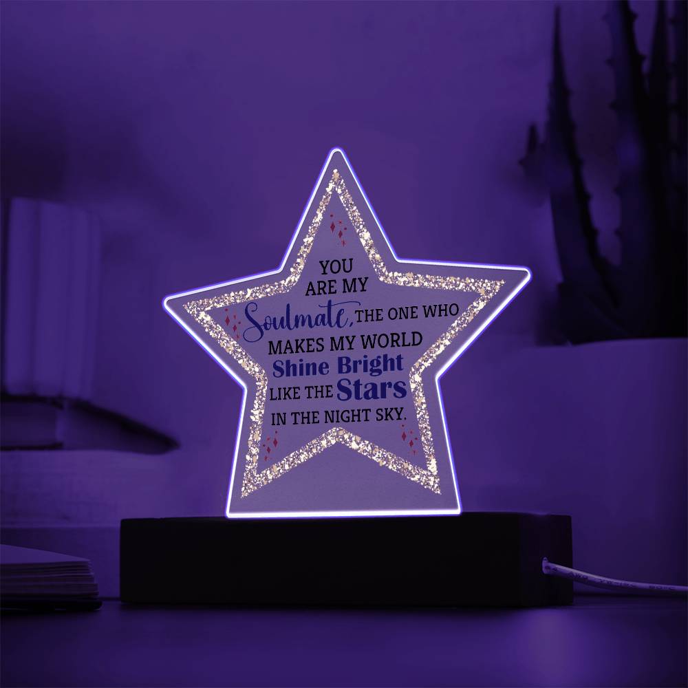 Star Acrylic Plaque - Soulmate