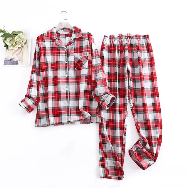 Cotton Flannel Women's Pajamas Sets