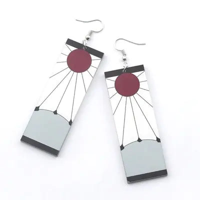 Acrylic Tanjiro Earrings