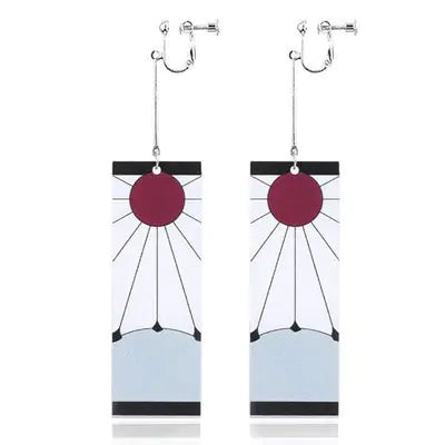 Acrylic Tanjiro Earrings