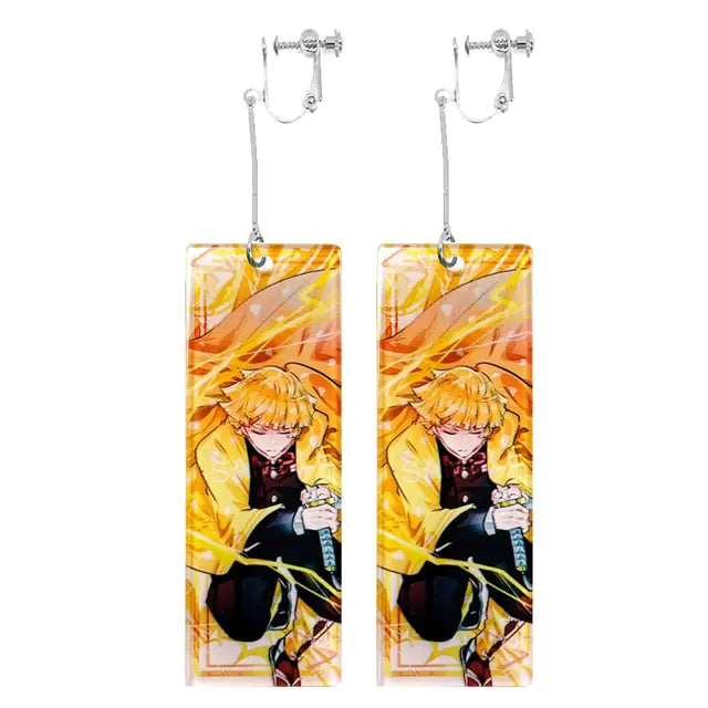 Acrylic Tanjiro Earrings