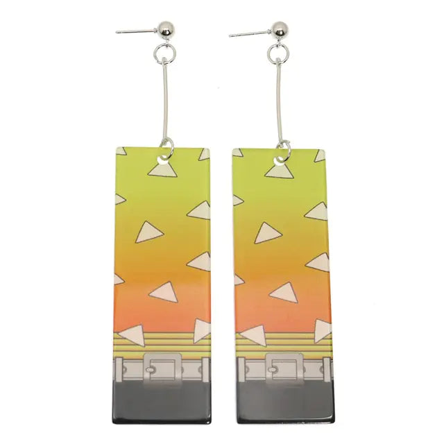 Acrylic Tanjiro Earrings