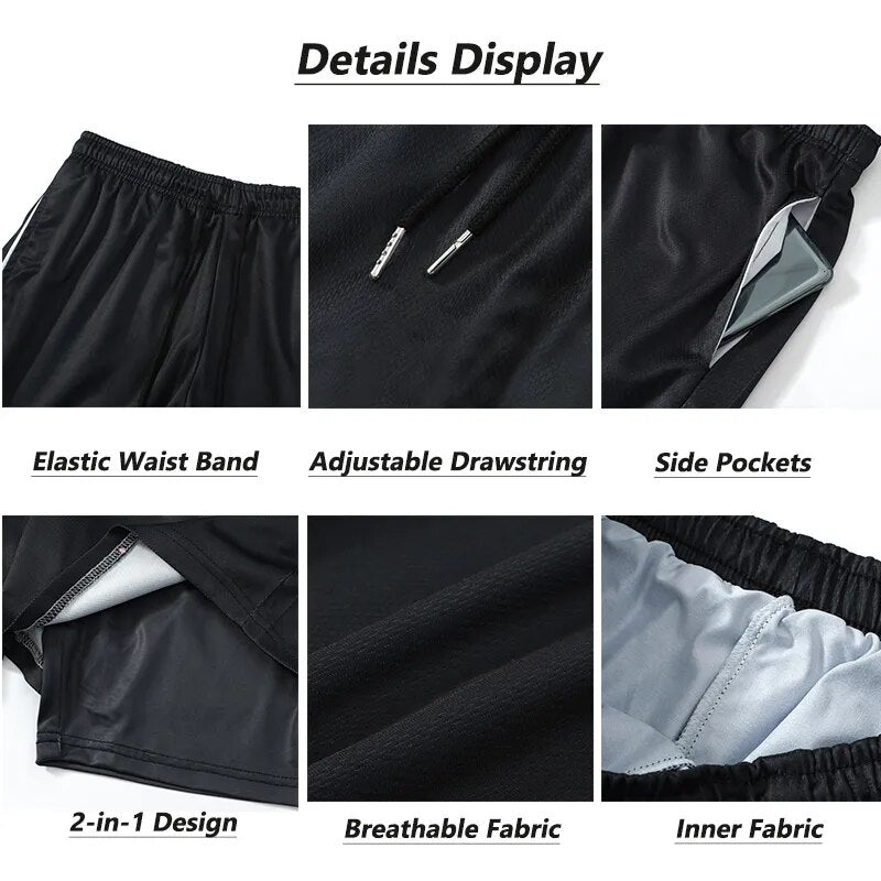 2-in-1 Compression Shorts for Men