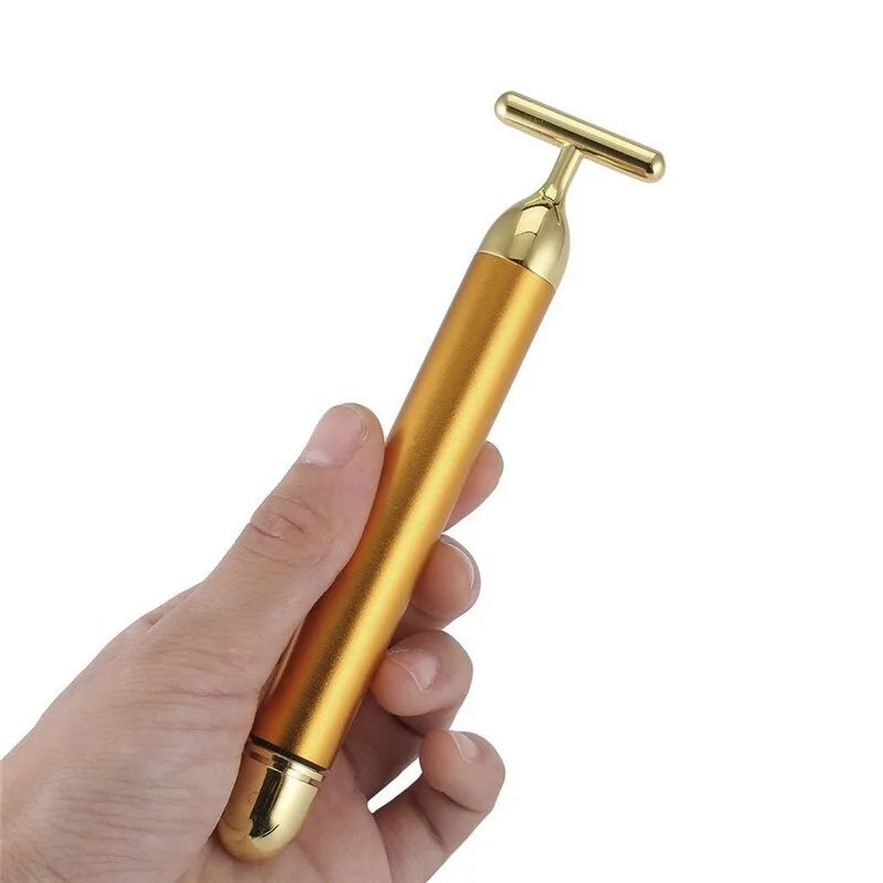 24K Gold Facial Roller Massager