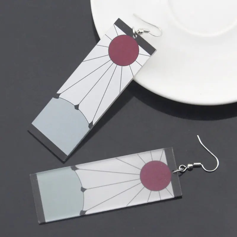 Acrylic Tanjiro Earrings